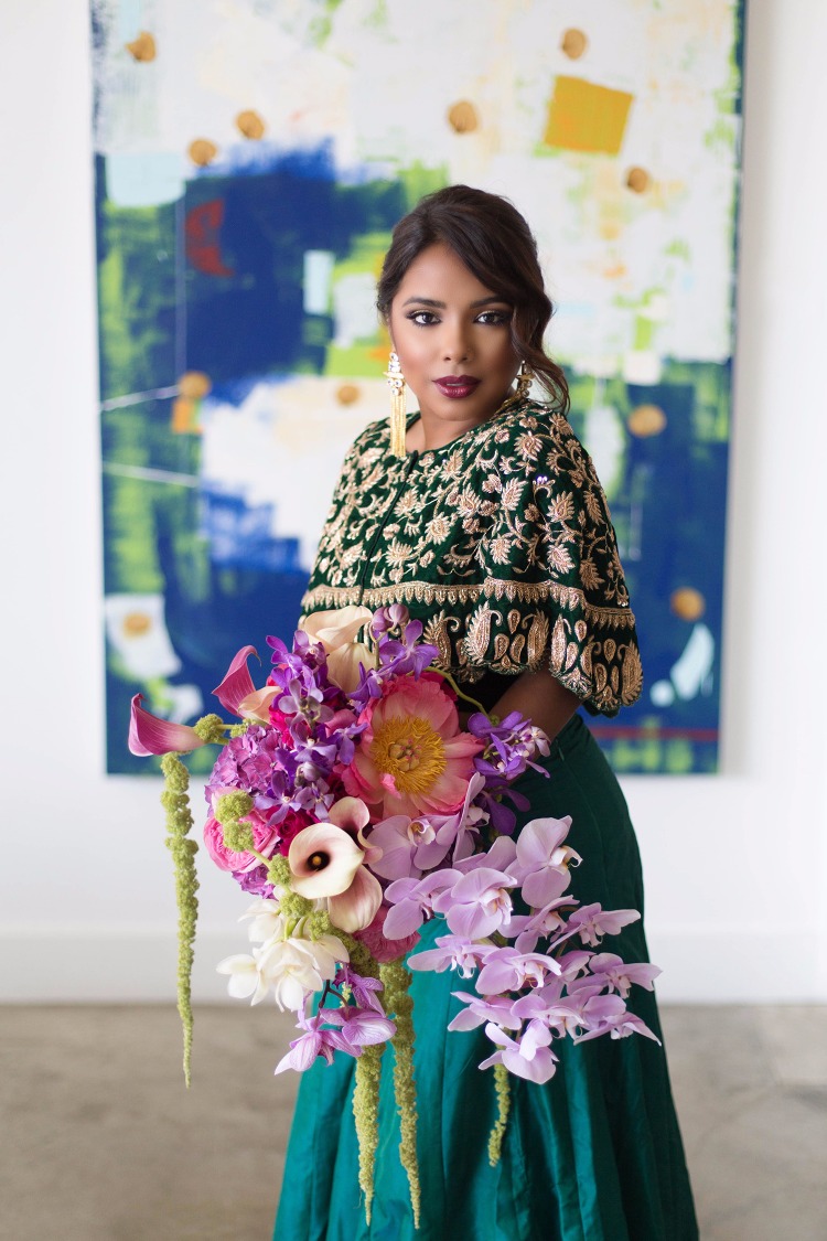 Modern Indian Bride: Bold Colors & Luxurious Details in Boston