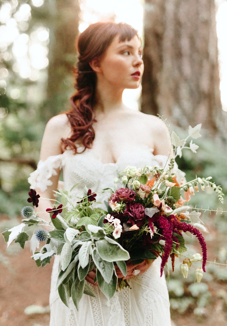 Enchanted Forest Elopement: Unique Bohemian Wedding Inspiration