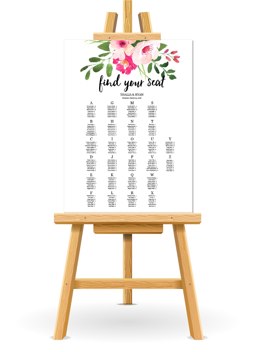 Free Wedding Seating Chart Printable: Easy Guest Arrangement