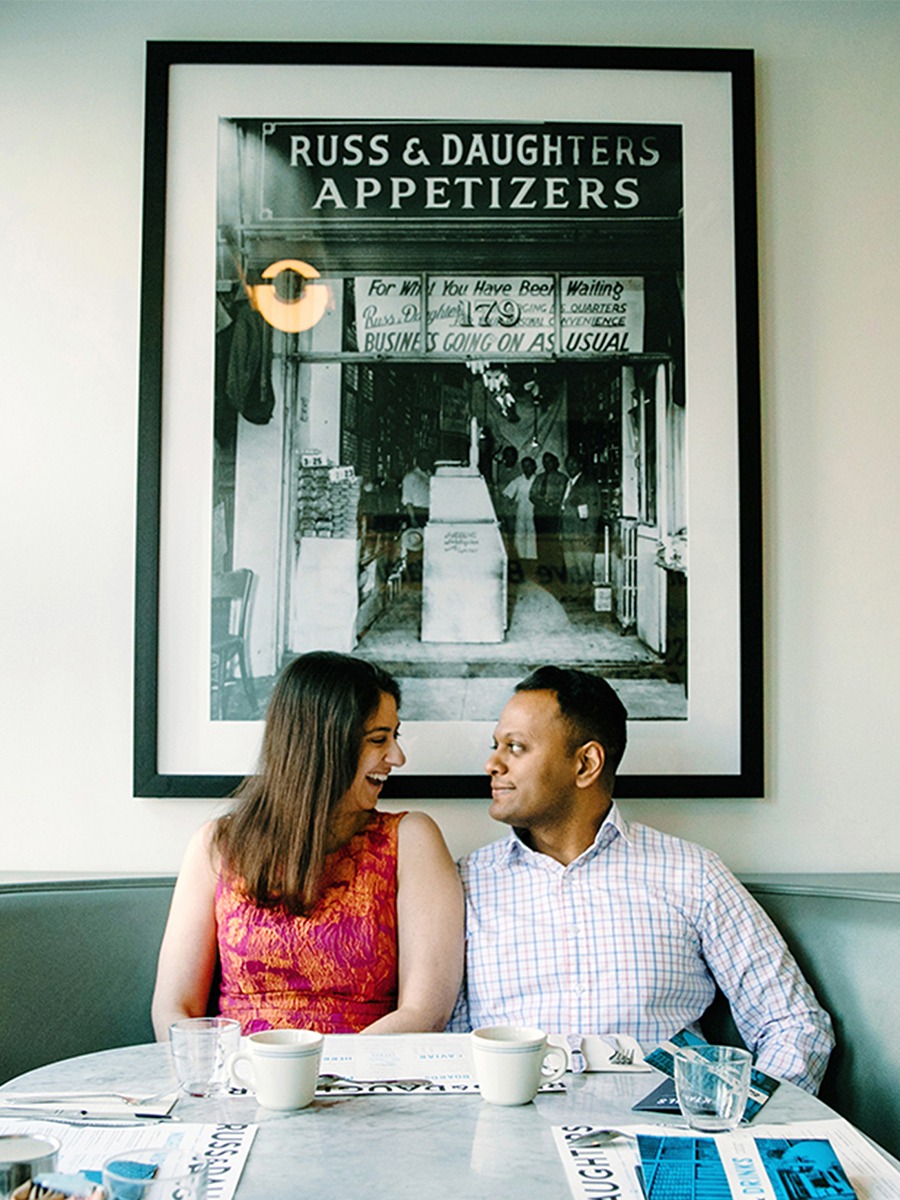 NYC Engagement Shoot: Russ & Daughters Cafe & Iconic Lower East Side