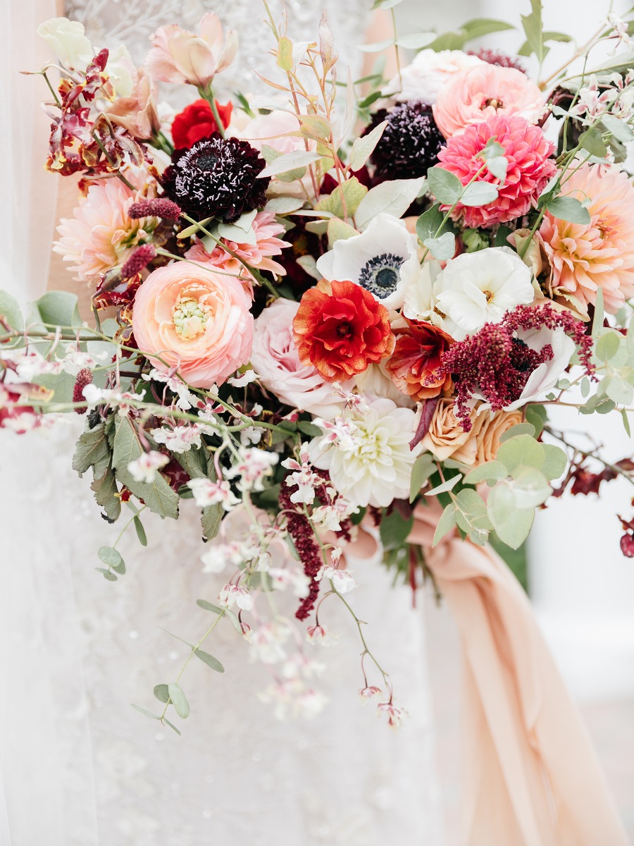 Romantic Fall Wedding at Ryland Inn: Navy, Burgundy, and Gold Perfection