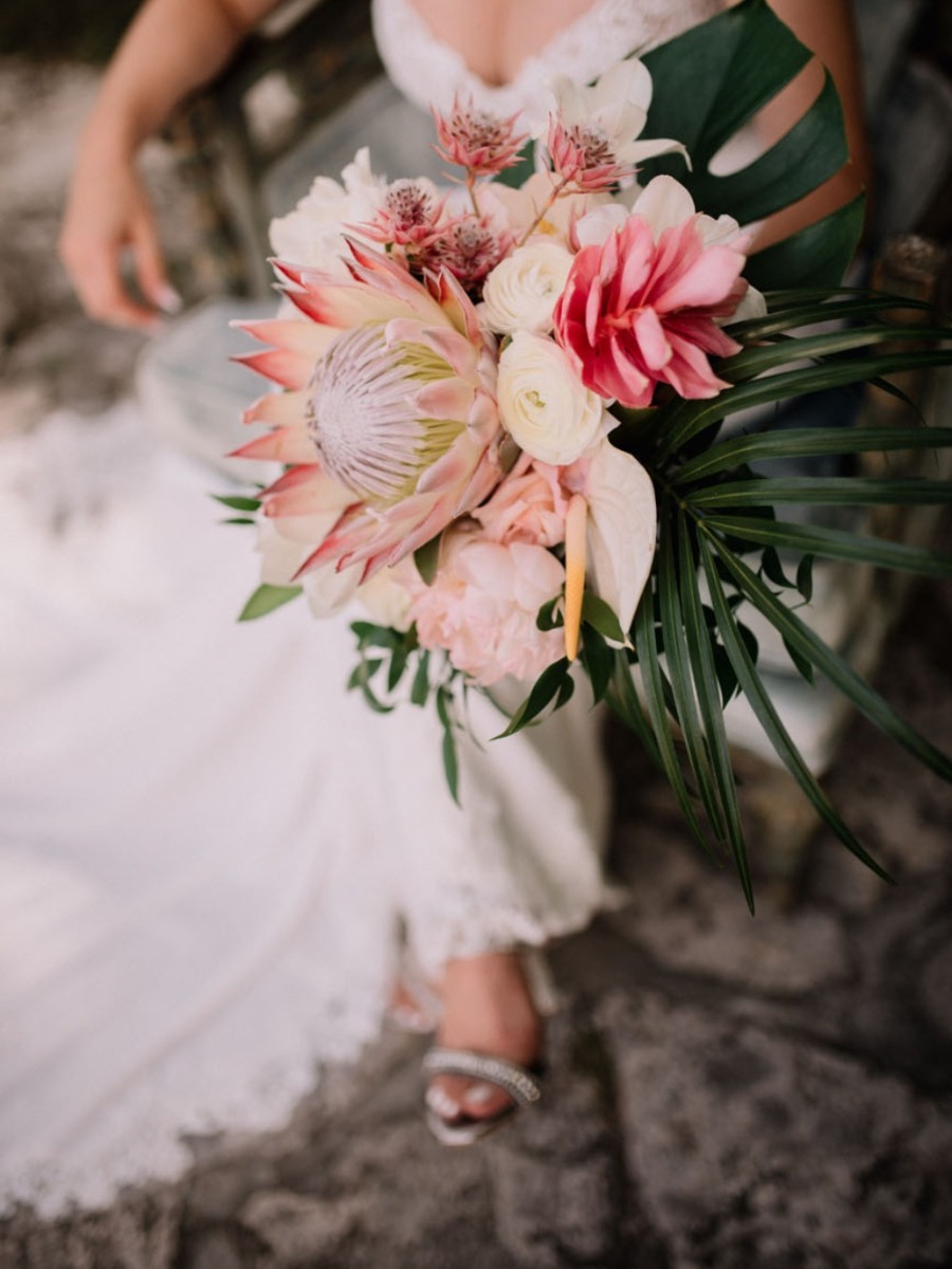 Miami Wedding: Tropical Glam with Flamingos at the Historic Deering Estate