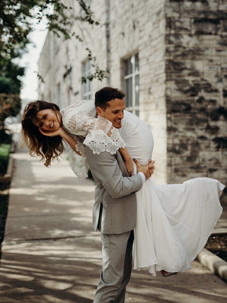 Austin Anniversary Shoot: Wedding Dress Encore & Urban Romance