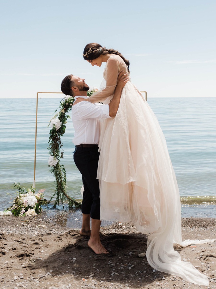 Enchanted Beach Elopement: A Romantic Wedding for Two
