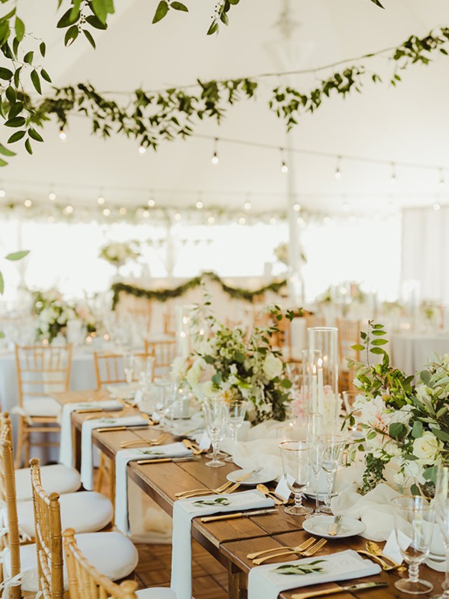 Chic Farmhouse Wedding: Megan & Zachary's Elegant Tented Celebration
