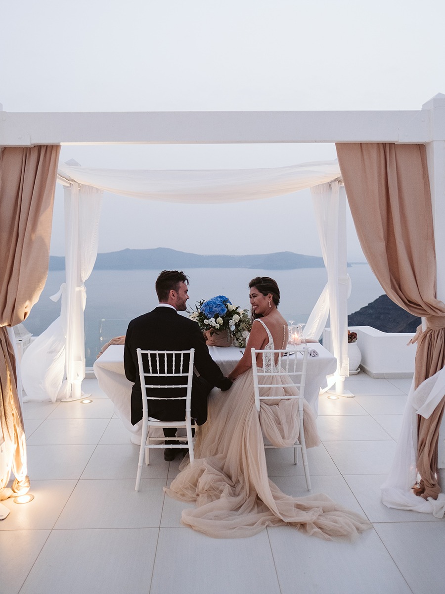 Santorini Elopement: Michelle & Chad's Romantic Greek Adventure
