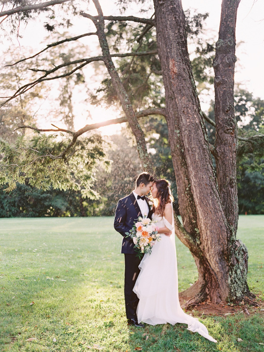 A Chic and Colorful Hudson Valley Wedding with a Rainbow