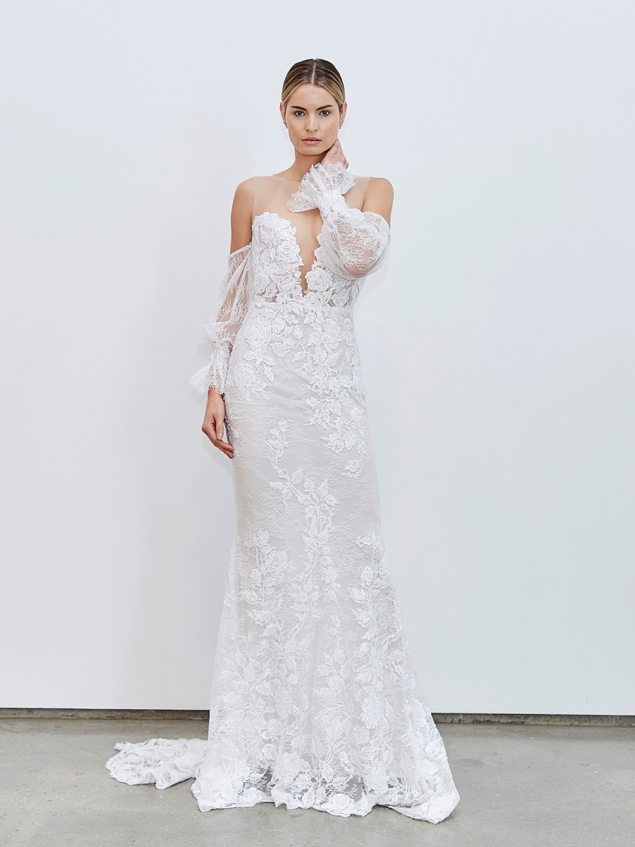 Francesca Miranda Fall 2020: Elegant Lace Wedding Dresses & Jumpsuits