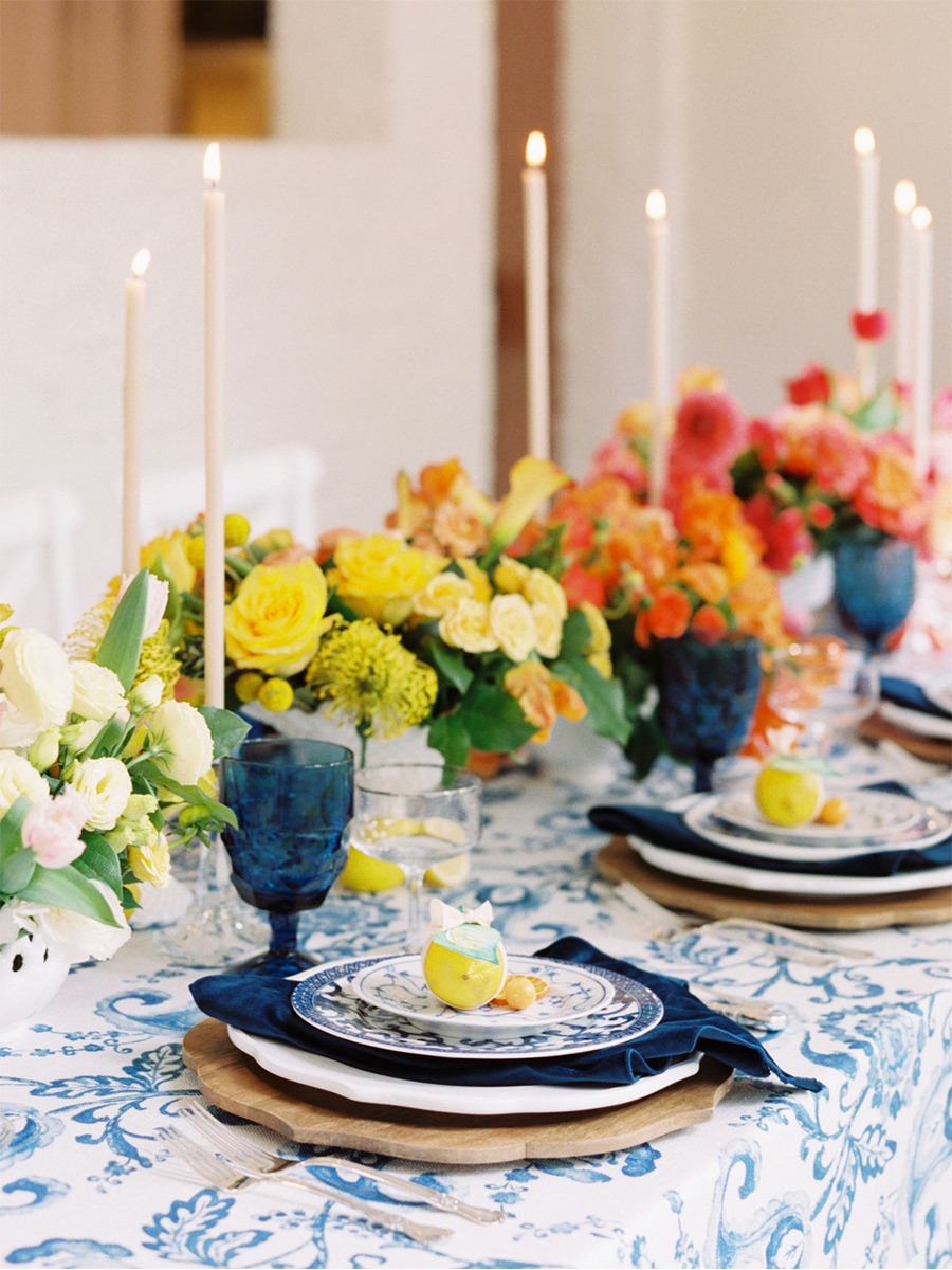 Citrus-toned Wedding at Historic Post Office: Summer Inspiration