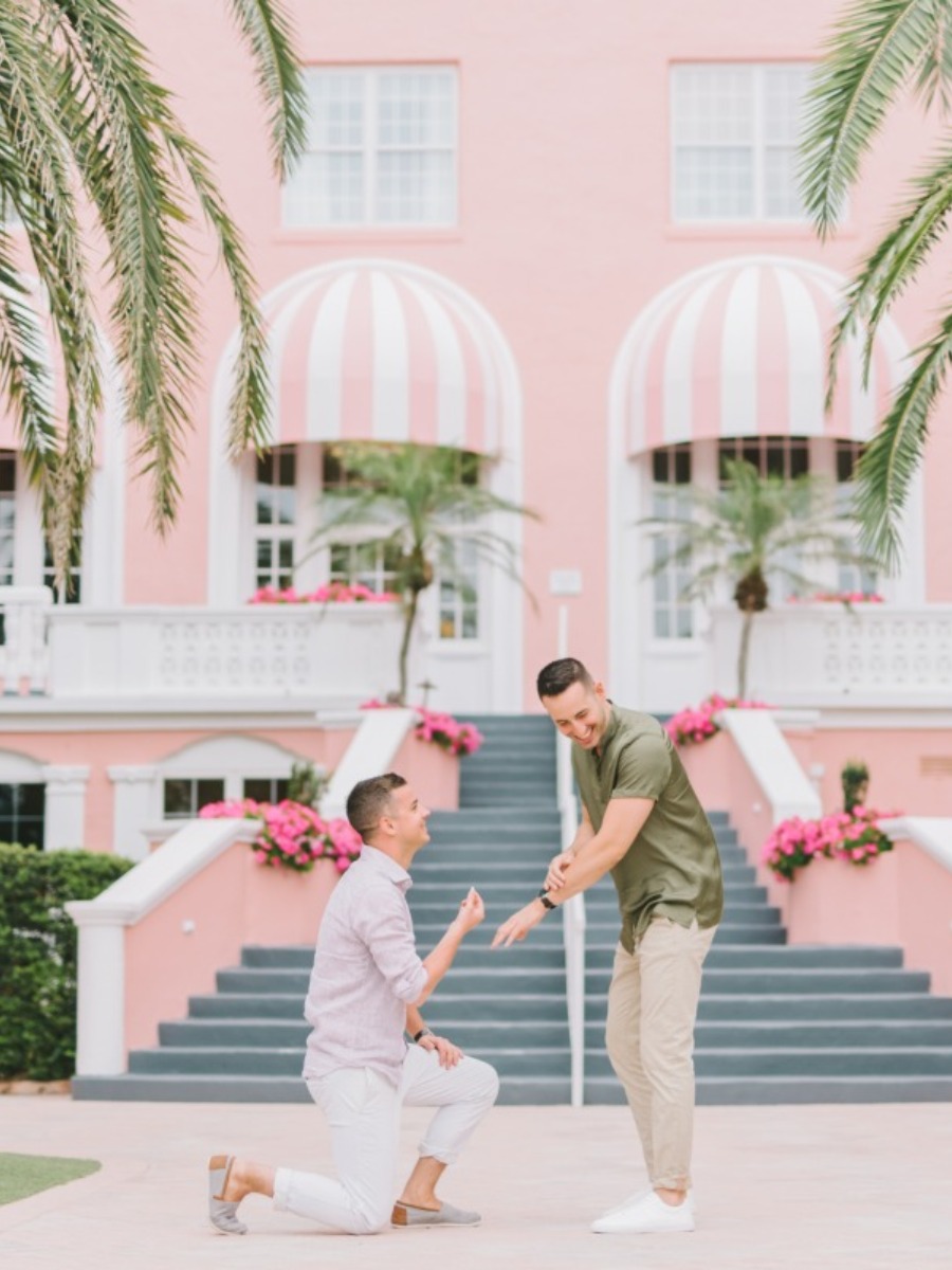 Don Cesar Proposal: Josh and Tim's Engagement at the Iconic Pink Hotel