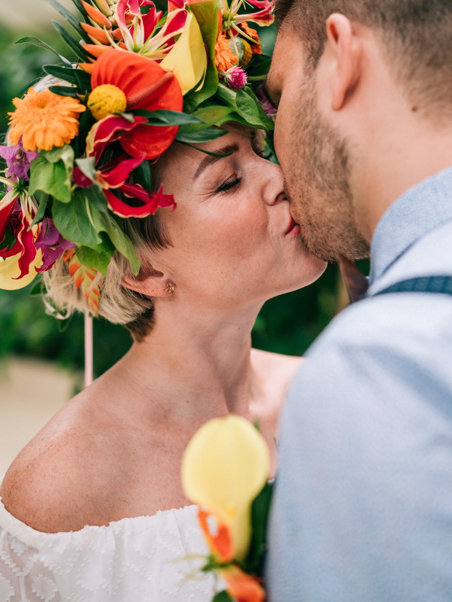 Tropical Paradise Wedding: Red Ginger, Orchids, and Island Time