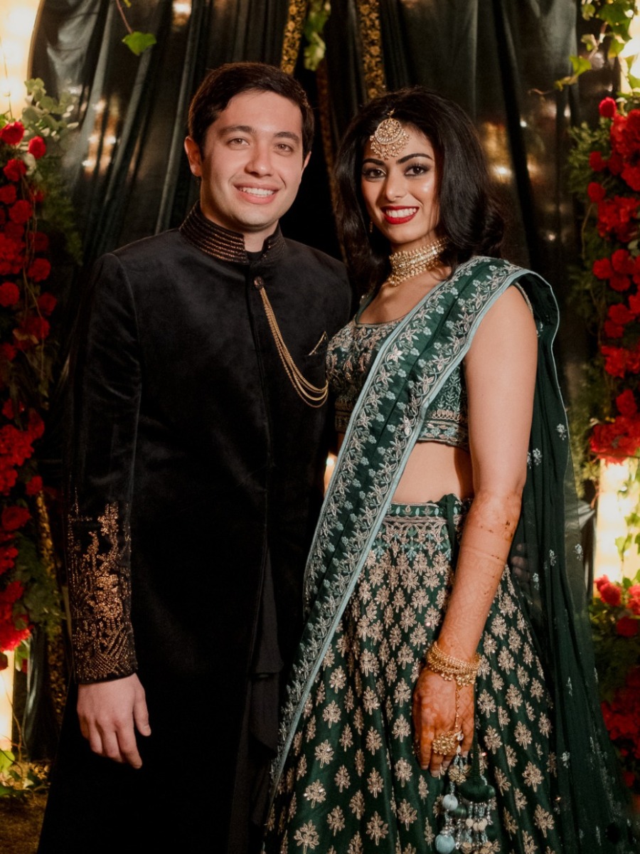 Sanya & Gandharv's Udaipur Wedding: Glamour, Florals, & Old Hollywood