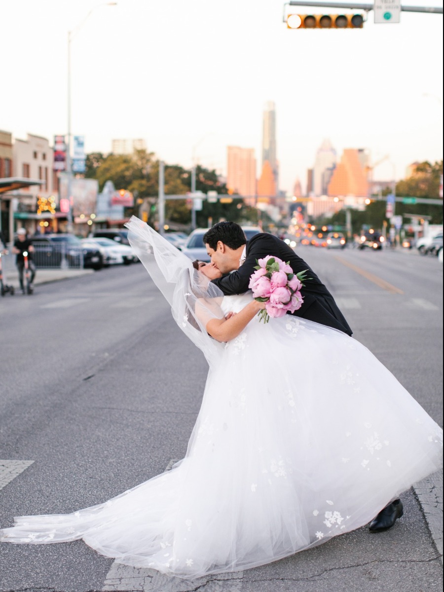 Austin Wedding: Old Hollywood Glamour Meets Palm Springs Chic at South Congress