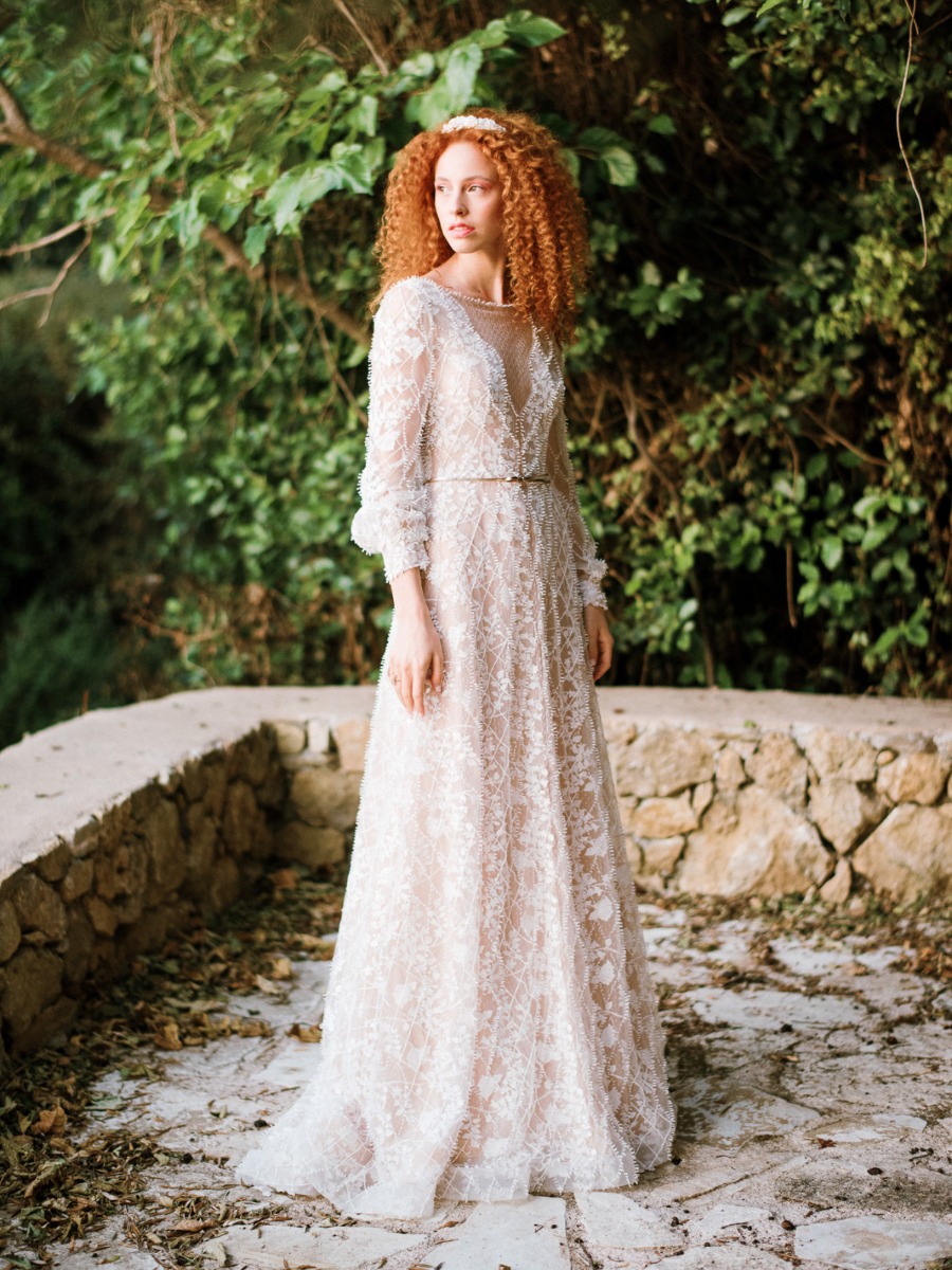 Crete Seaside Villa Bridal Inspiration: Gowns, Florals & Rustic Charm