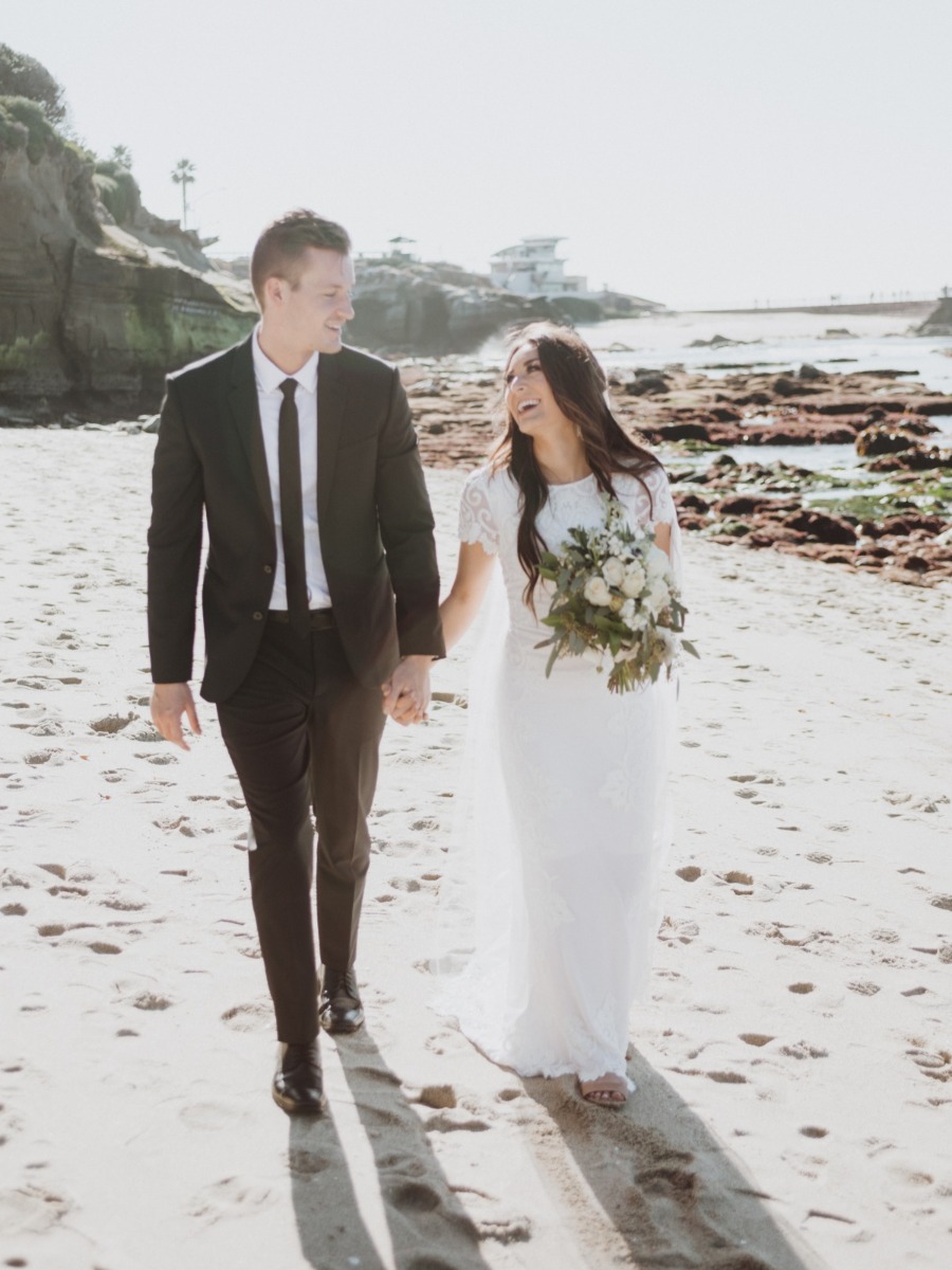 Simple San Diego LDS Temple Elopement Photography