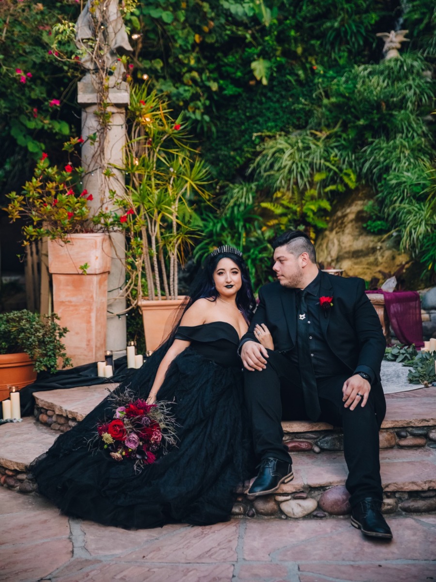 Gothic Seaside Wedding Inspiration: Dark Romance in Laguna Beach