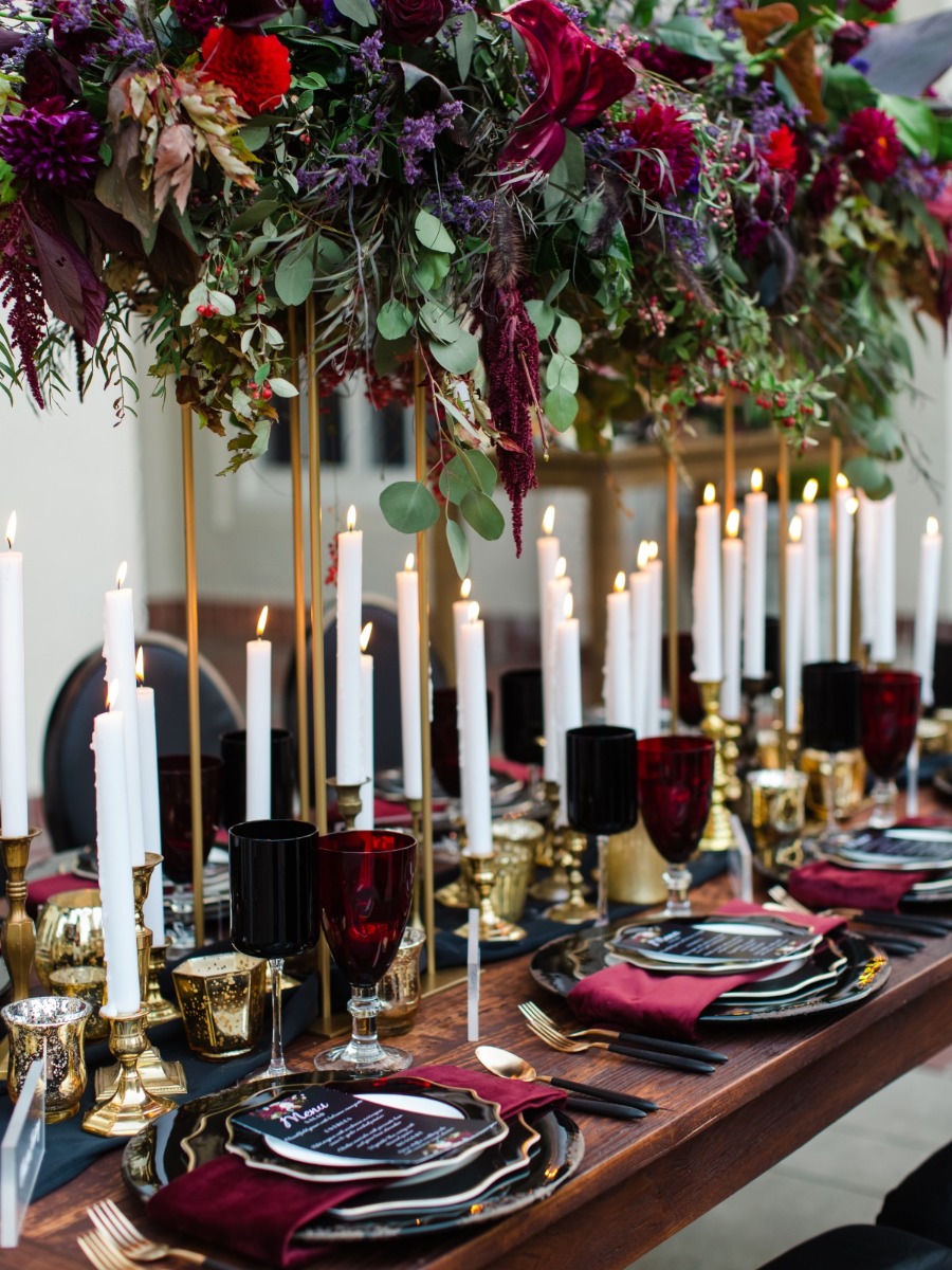 Moody Jewel Tone Micro Wedding Inspiration in Saratoga, CA