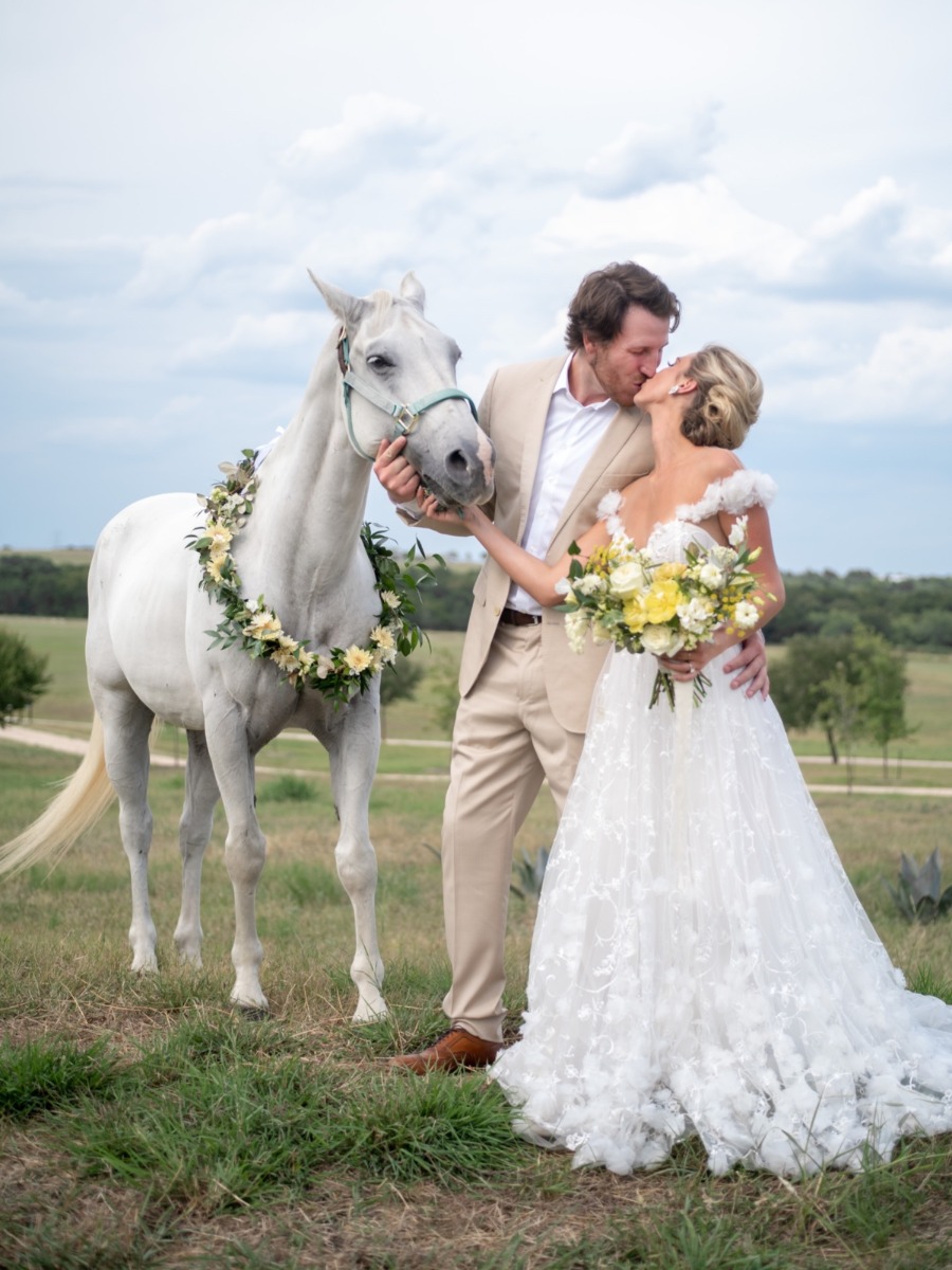 Texas Glam Toile Barn Wedding at Two Wishes Ranch