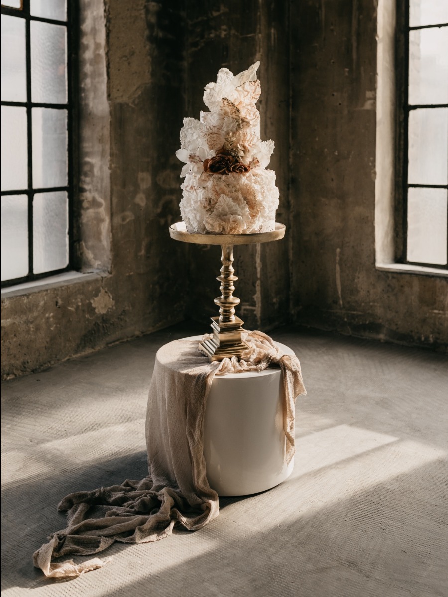 Edgy Modern Wedding Inspiration: Gothic Venue, Romantic Details