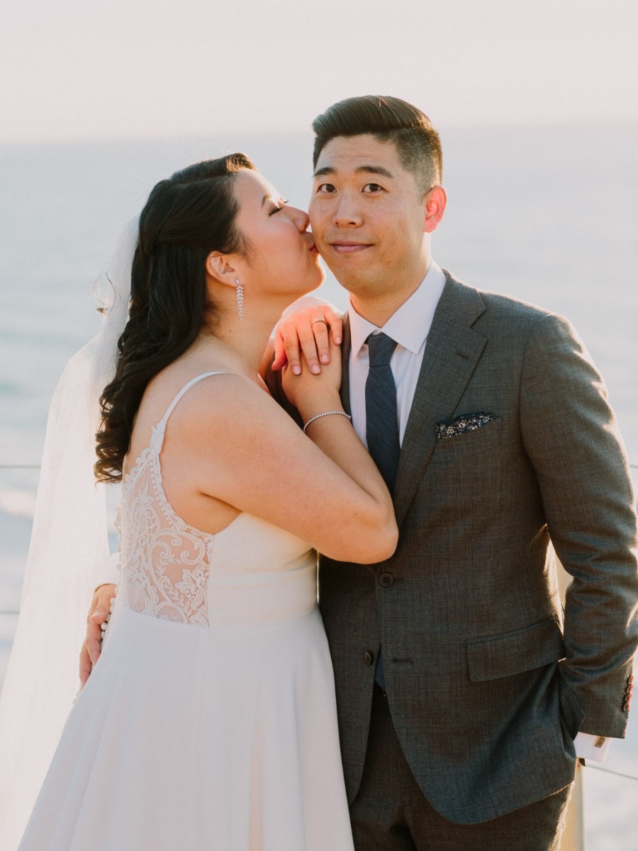 Seaside Elopement Inspiration: Sunset Vows, Gourmet Meal, and Elegant Details!