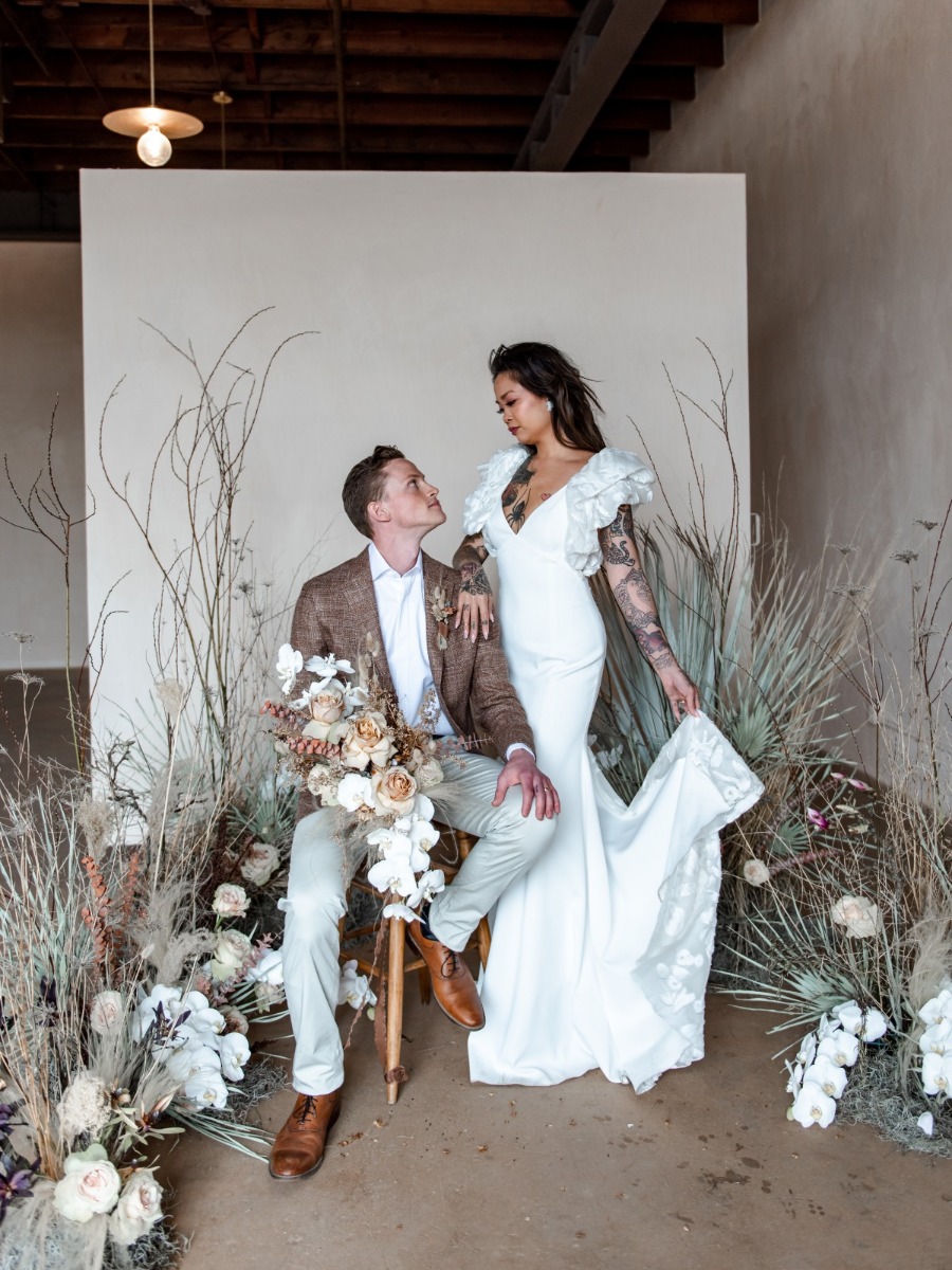 Midwest Desert Wedding: Urban Chic Meets Arid Charm