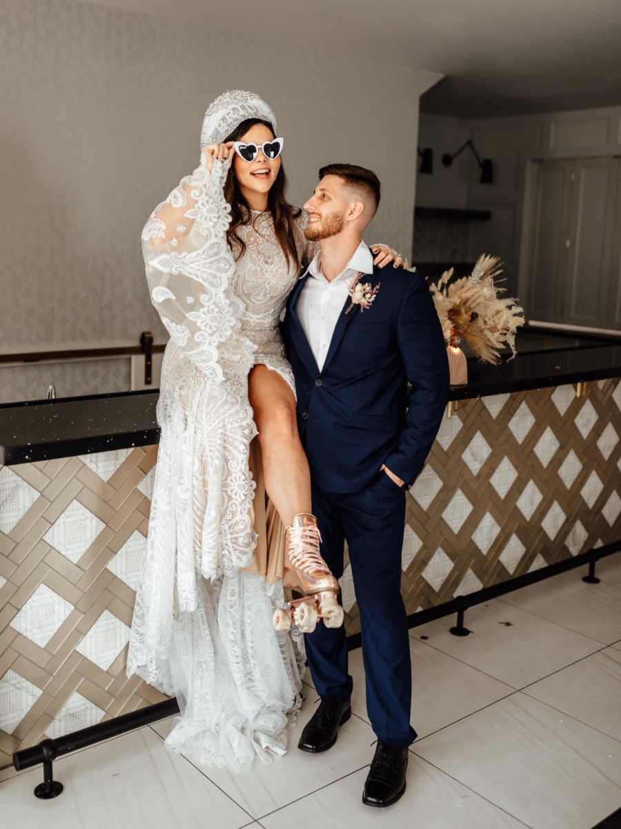 Disco Roller Rink Fall Wedding: Groovy 70s Inspiration Shoot!