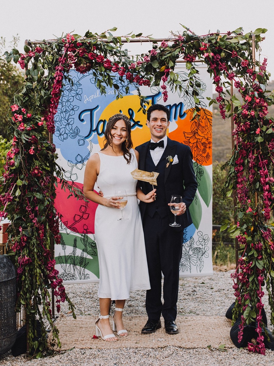 Intention-Filled Colorful Wedding In The Santa Monica Hills