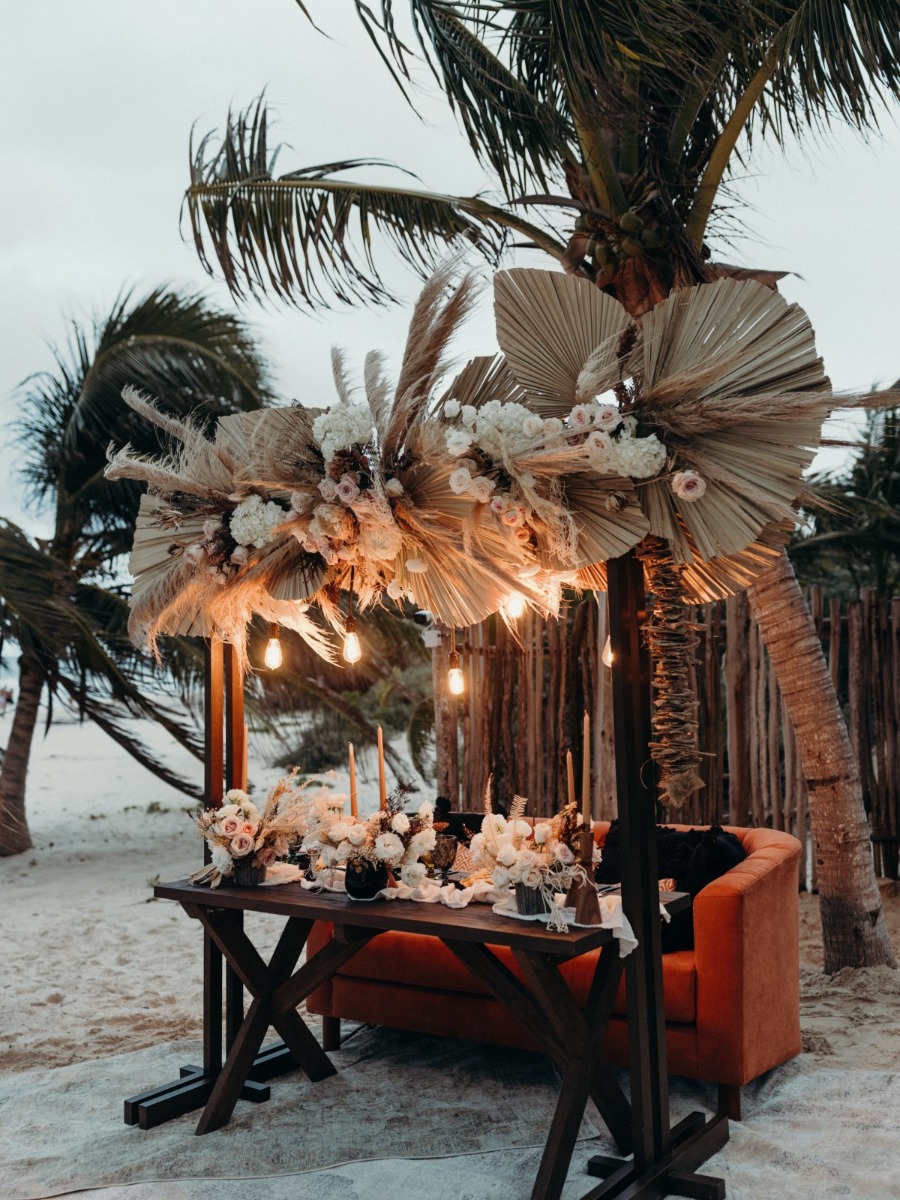 Mick and Carolyns Glam Tulum Elopement at Nest Hotel