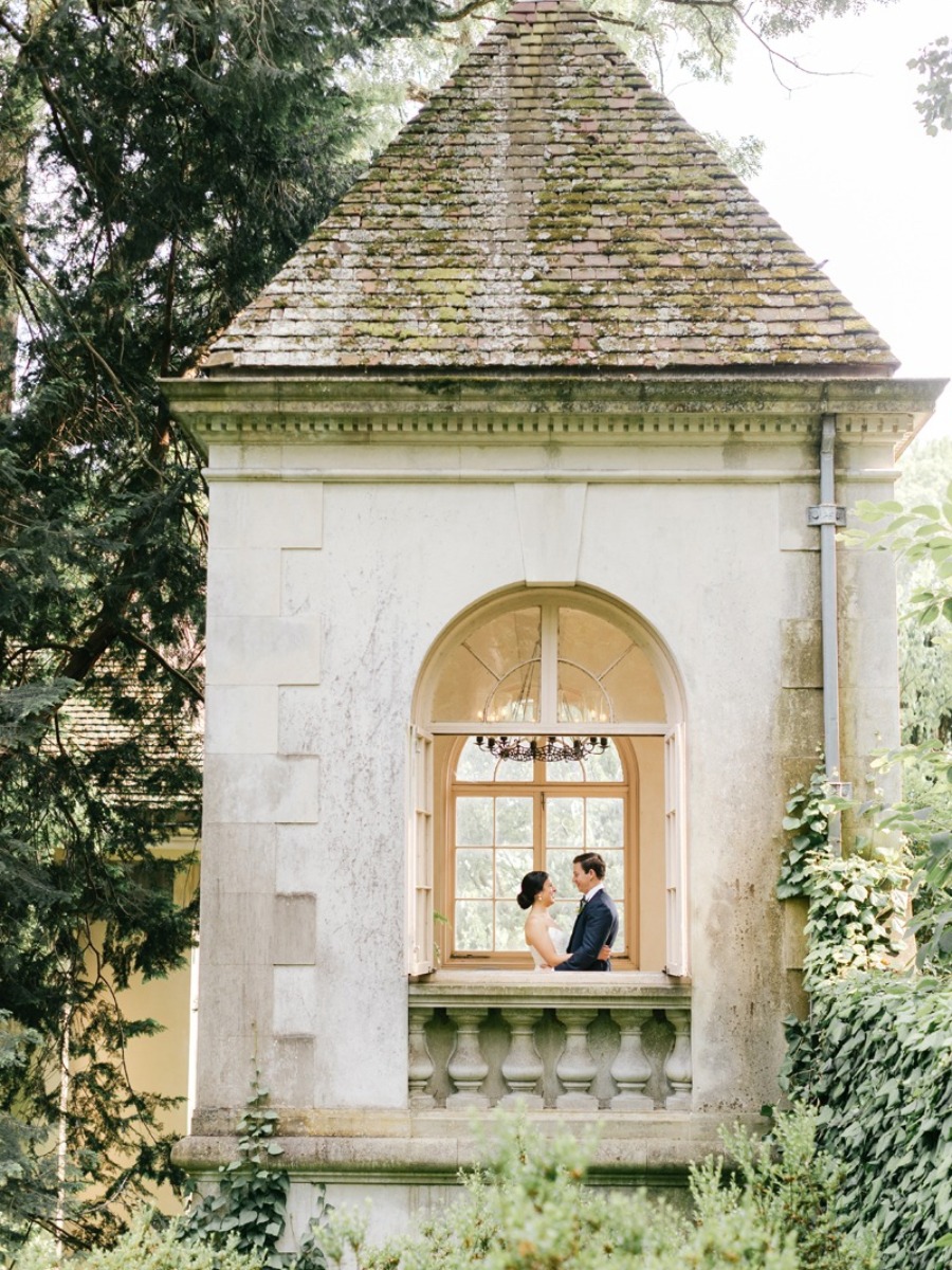 A timeless tented garden wedding at a historic museum