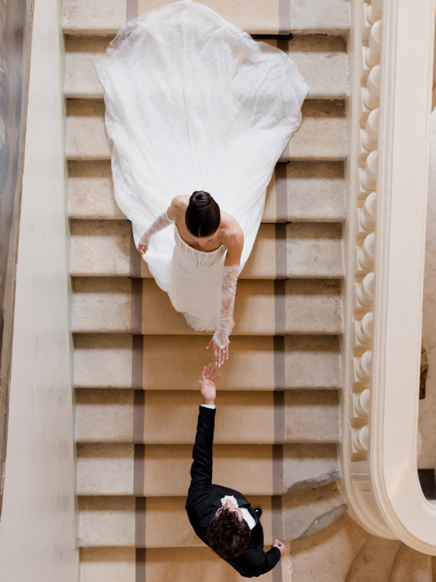 Royal wedding vibes meet high fashion at this luxe wedding in france