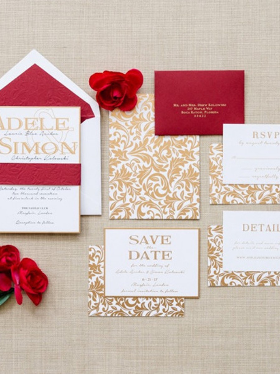 Adele's Wedding Invitations From Engaging Papers