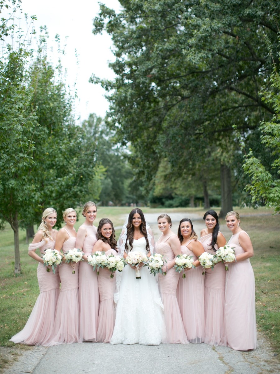 Picture-perfect blush & gold wedding with personal DIY touches