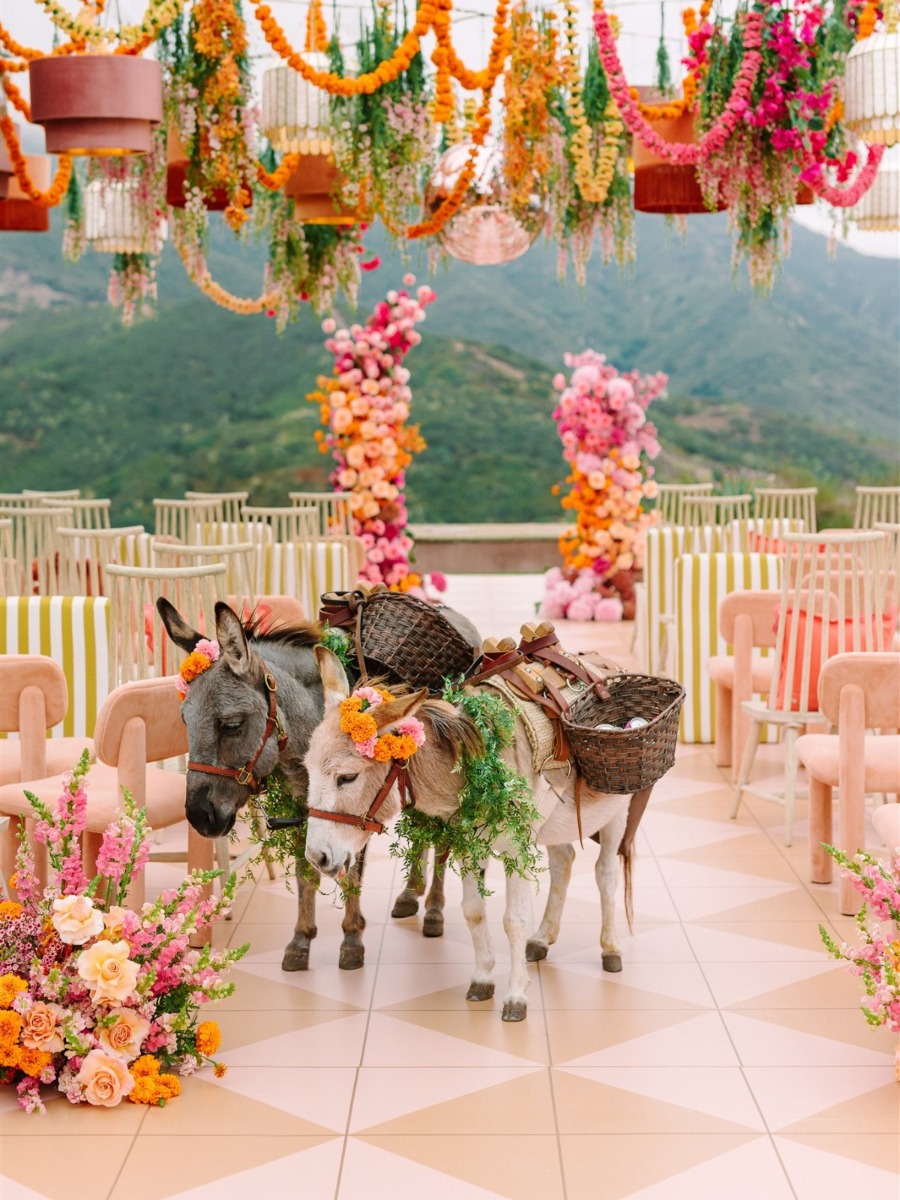 If a tequila sunrise was a wedding, this would be it