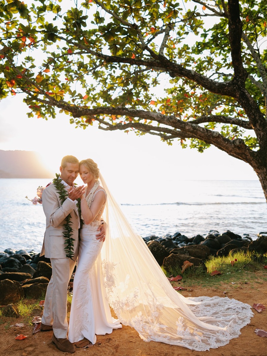 Music-infused beach wedding with an iconic rock-and-roll after party
