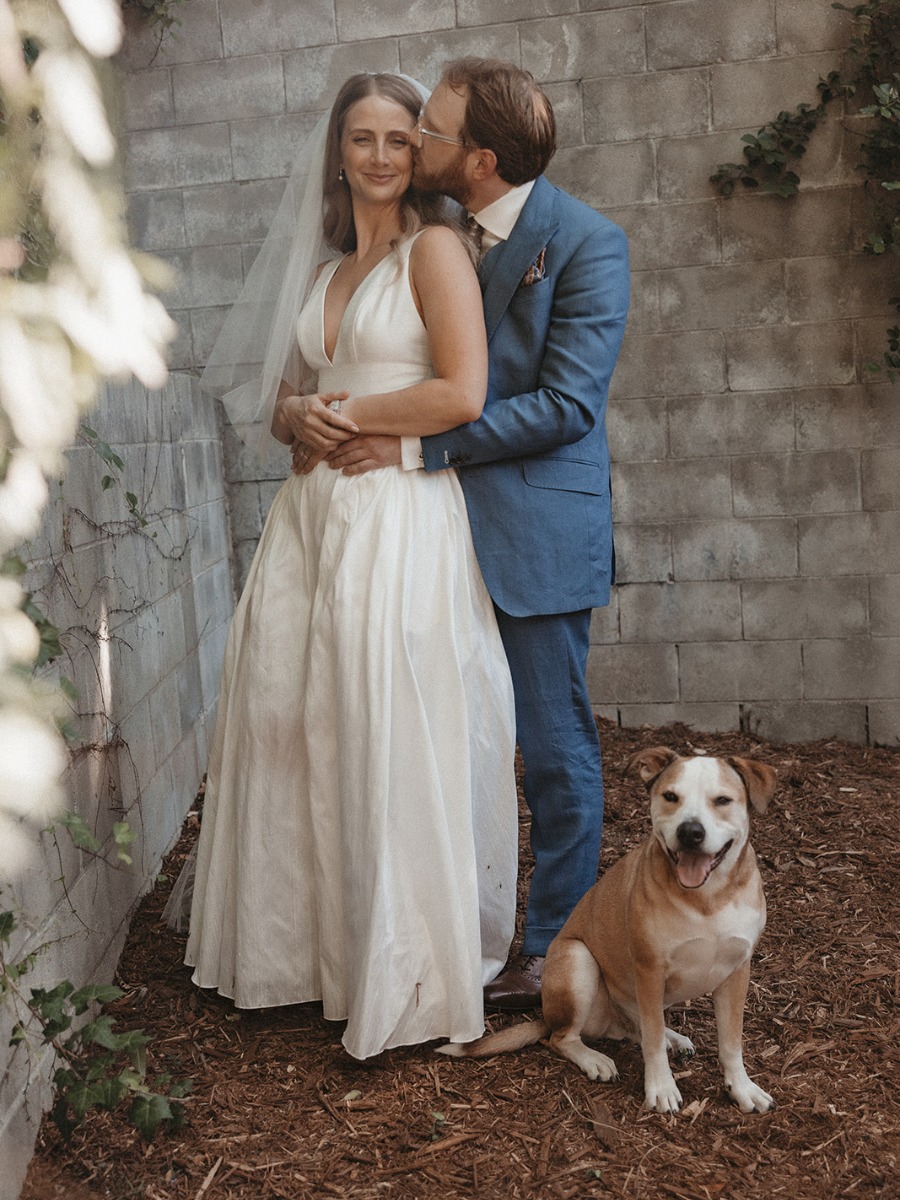 A real-life vision board for a Tuscan-inspired backyard wedding