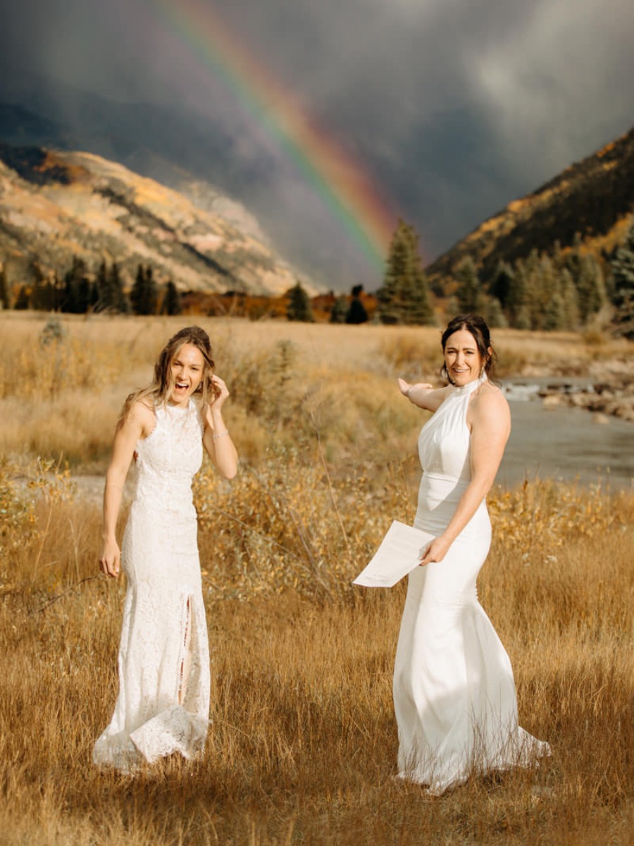 A private elopement in Telluride with elegant mountain style