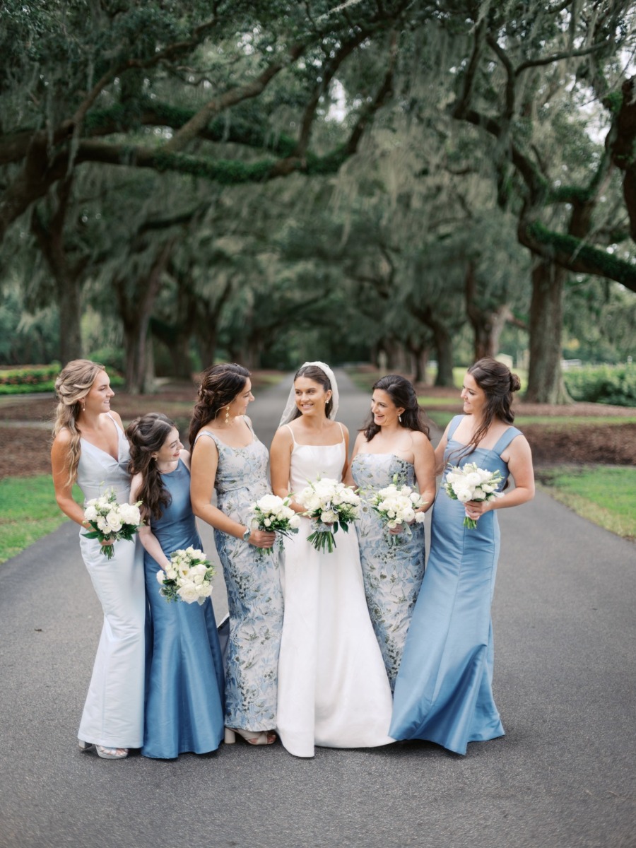 Timeless SC wedding with a tented reception draped in vines
