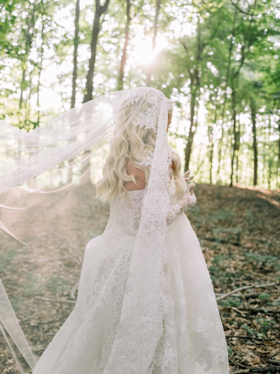 Guests picked apples at this whimsical orchard wedding