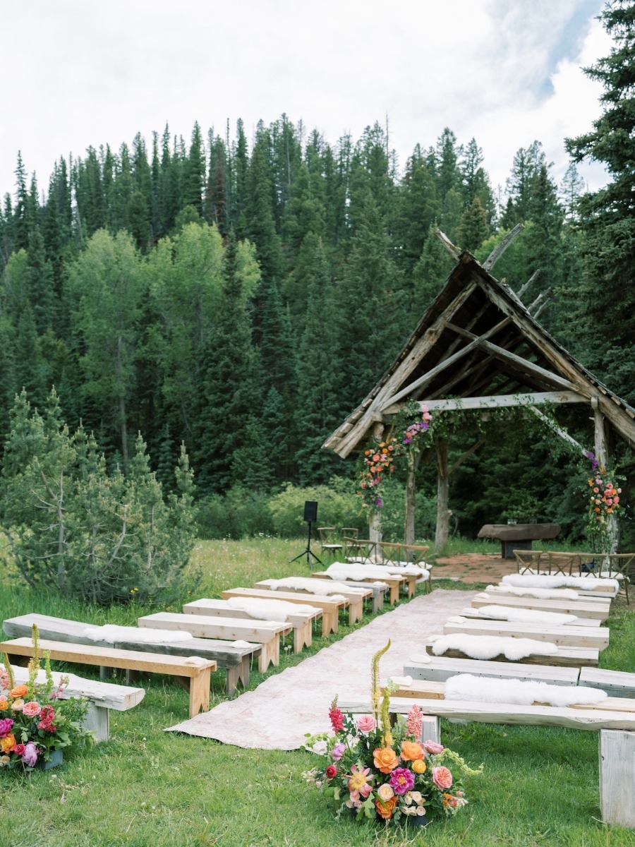 This wedding doubled as a wellness retreat for the guests