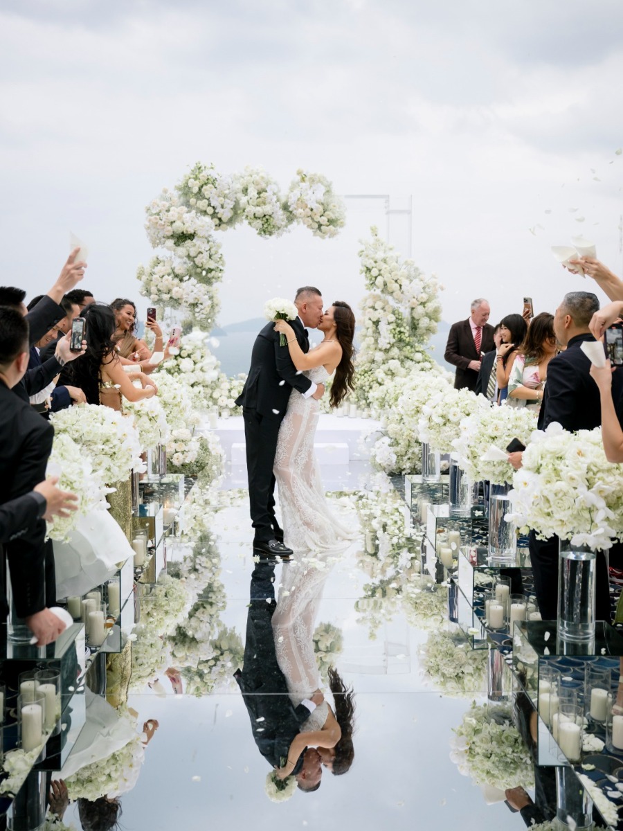 This couple practically walked on water at their wedding in Phuket