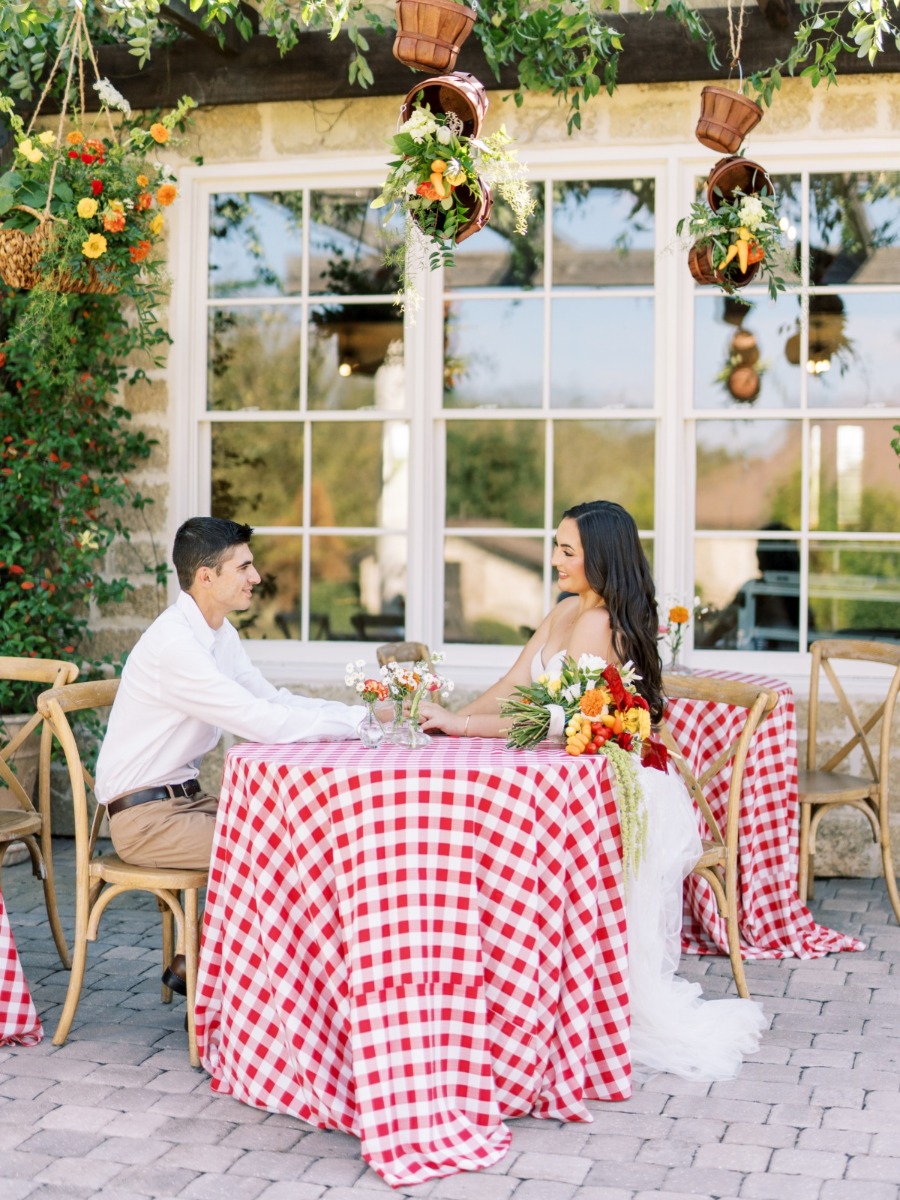 Mangia! at this Italian Market-themed engagement party in Florida