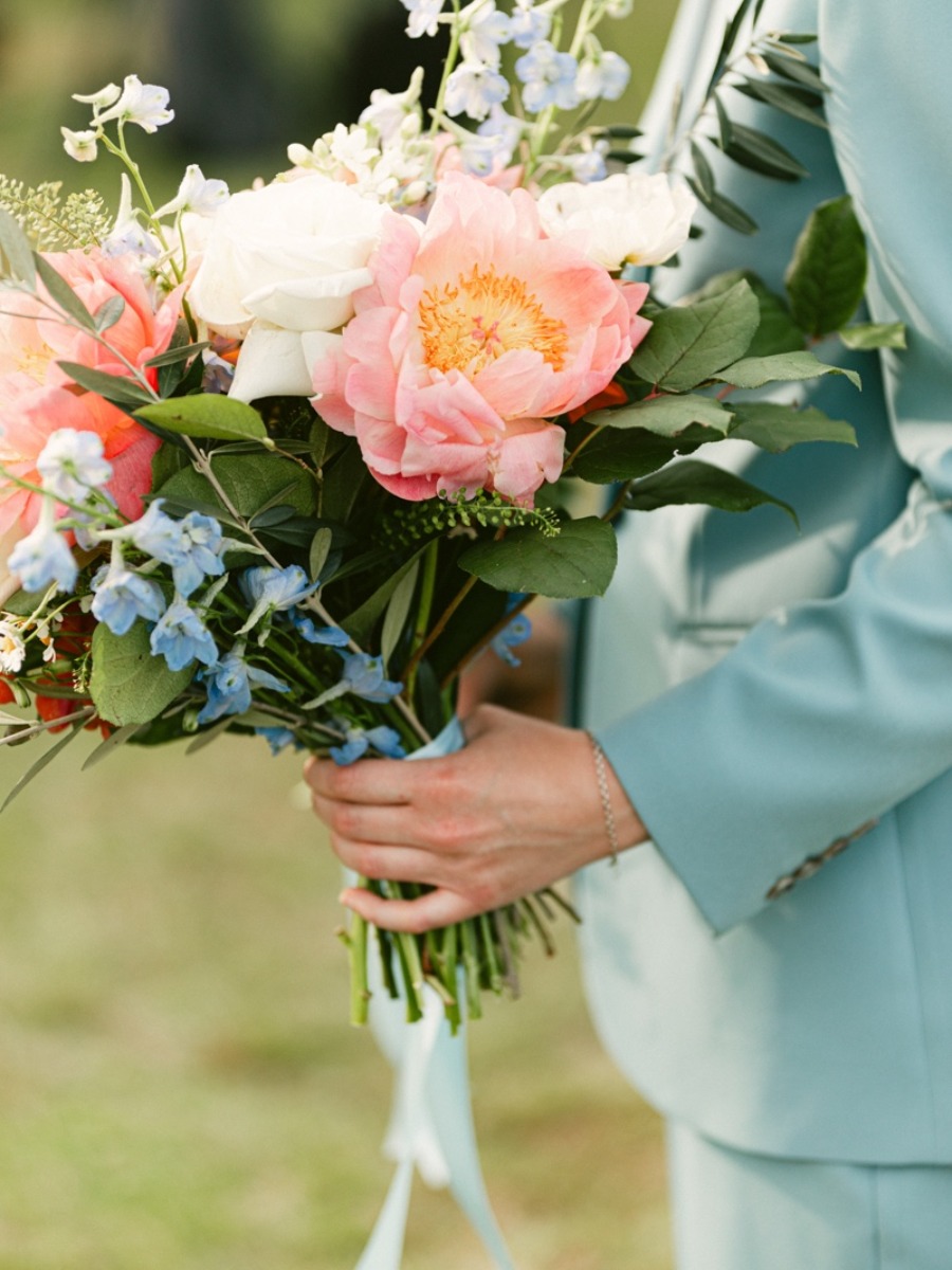 This vibrant wedding on the outer banks is dripping in southern charm