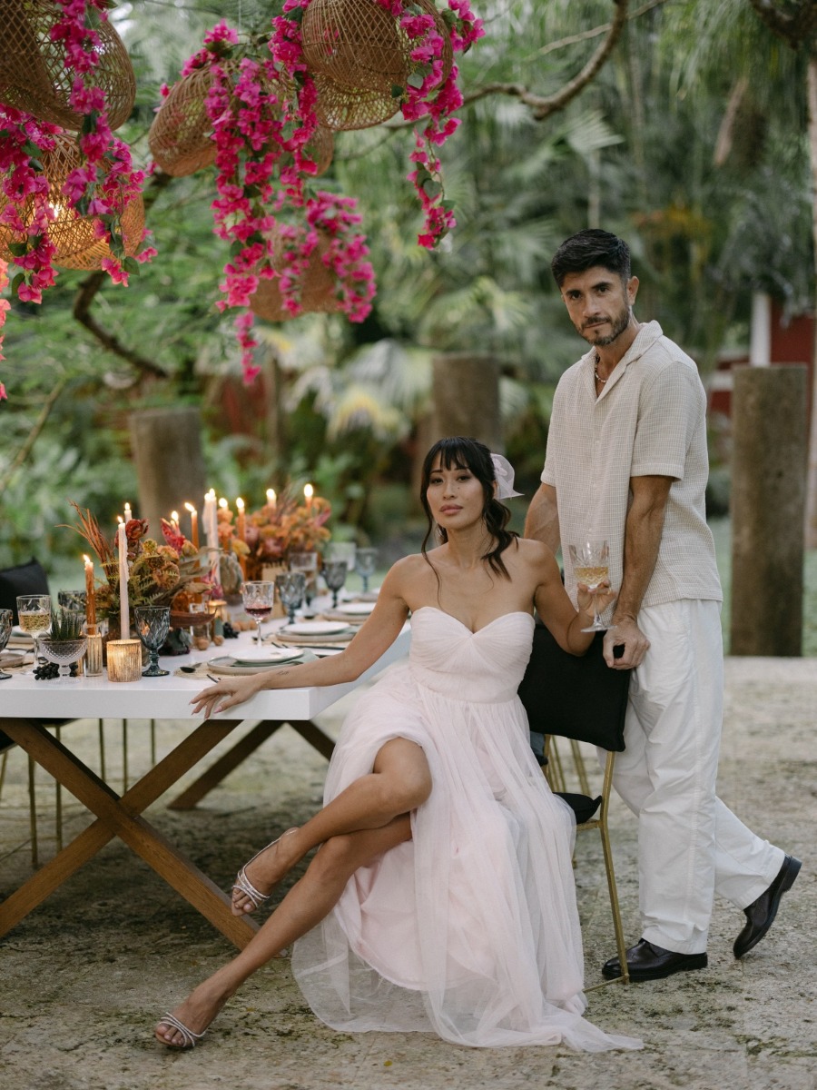 Need some edgy inspo? This bride cut the cake with her designer heel!