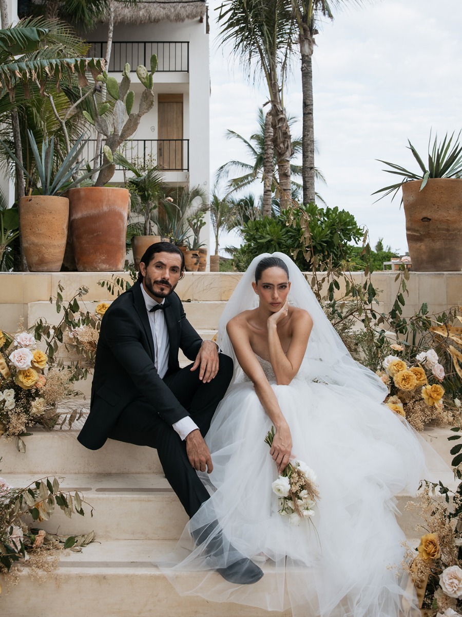 Fashion-forward wedding in Tulum that was chic without being trendy