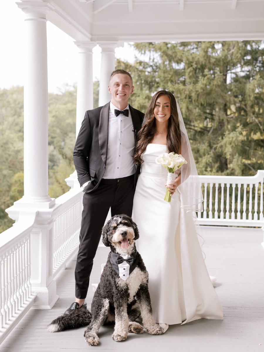 Sage and white wedding with the sweetest father-daughter moment