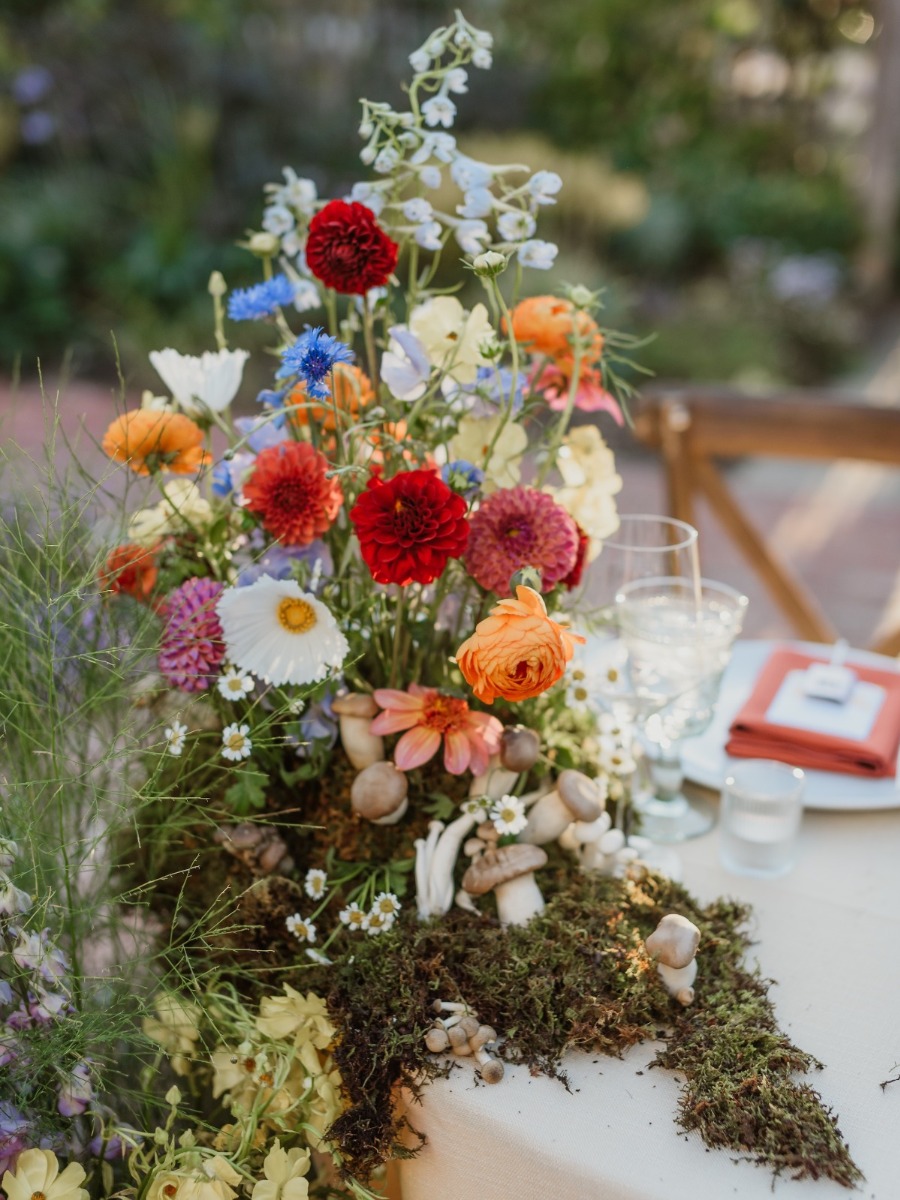 Whimsical woodland museum wedding in los altos, california