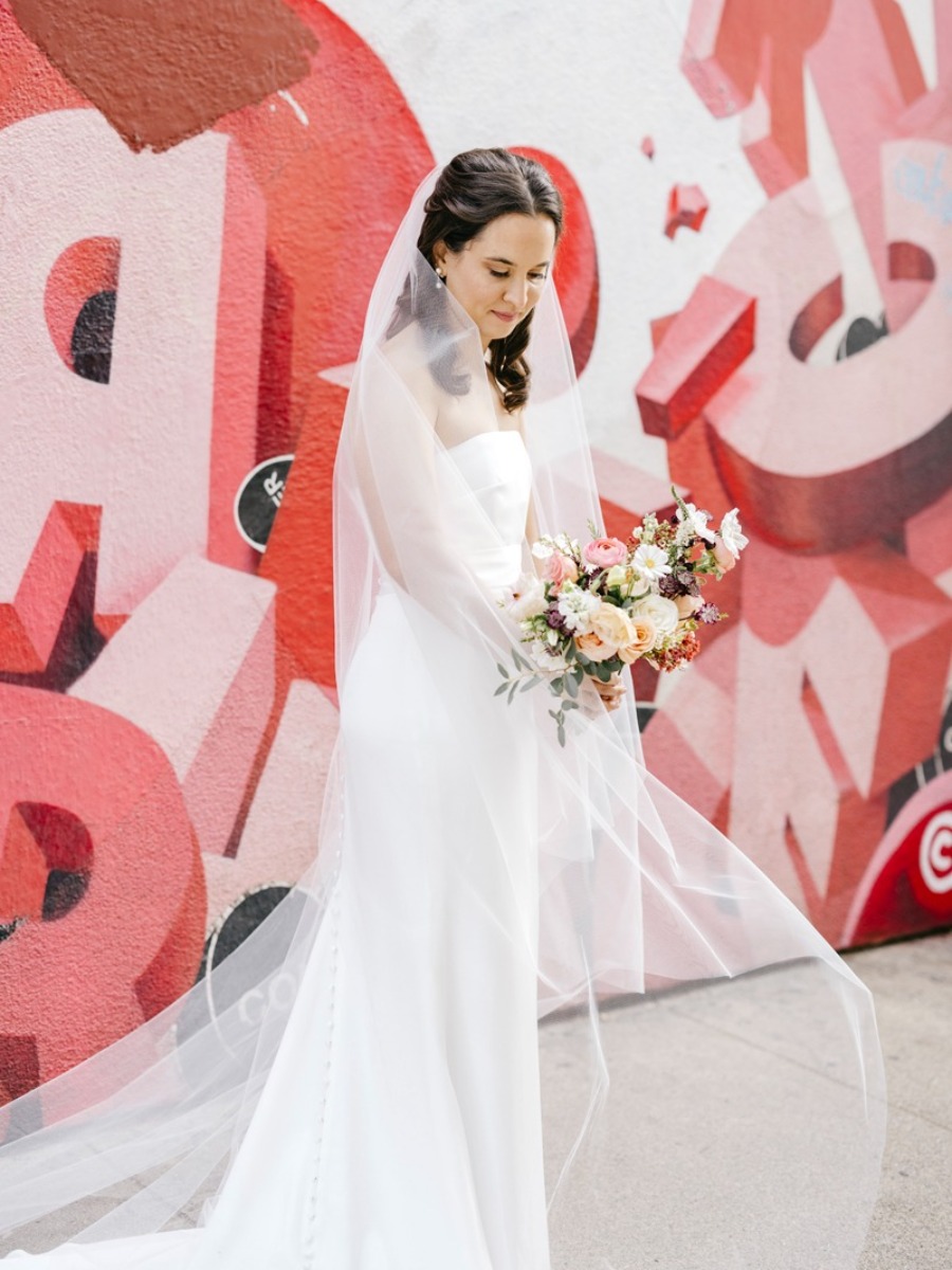 Colorful jewish wedding in a chic industrial loft space
