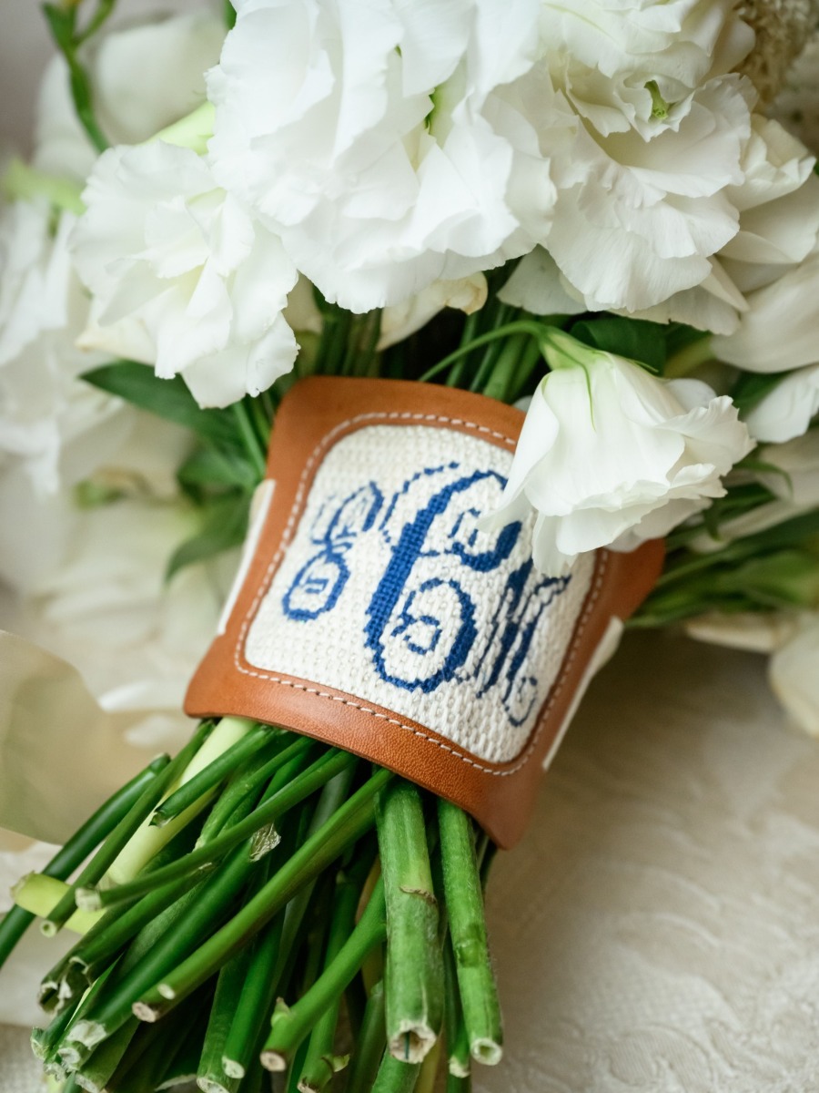 Charming blue and white farm wedding in texas hill country
