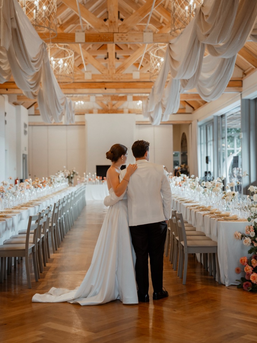 A transcontinental wedding at Boschendal in South Africa