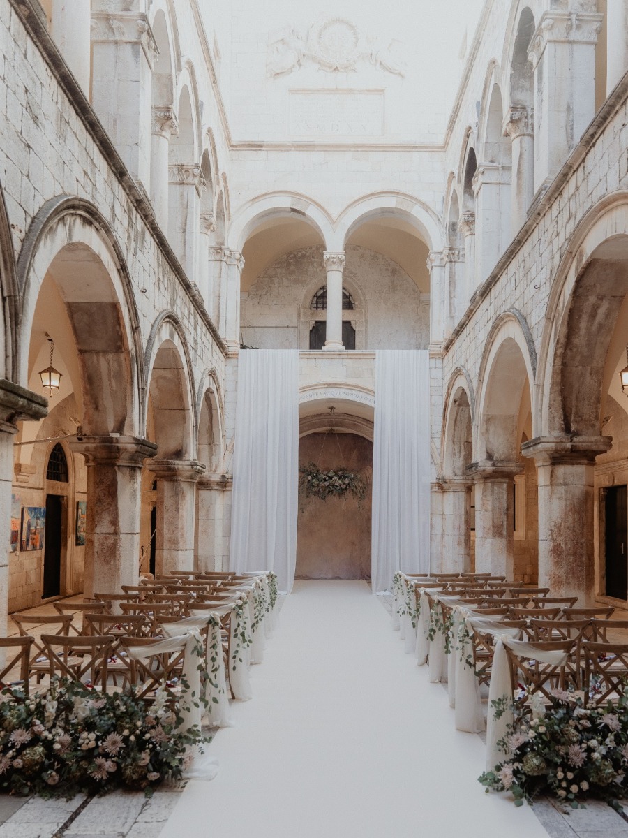 A cross-cultural celebration at a palace in croatia